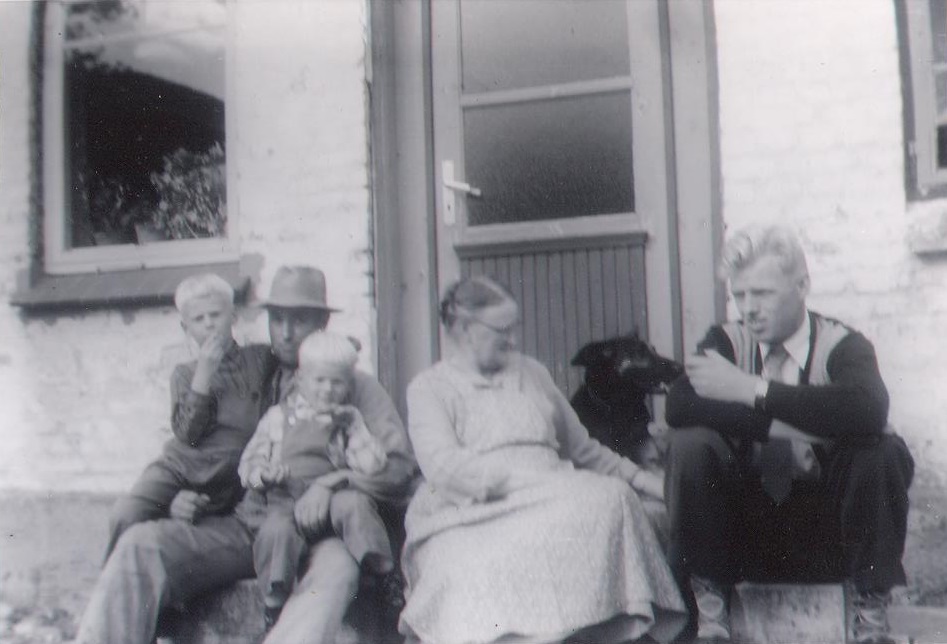 My uncle Gustav, my big brother Steen, me, my grandmother and my father